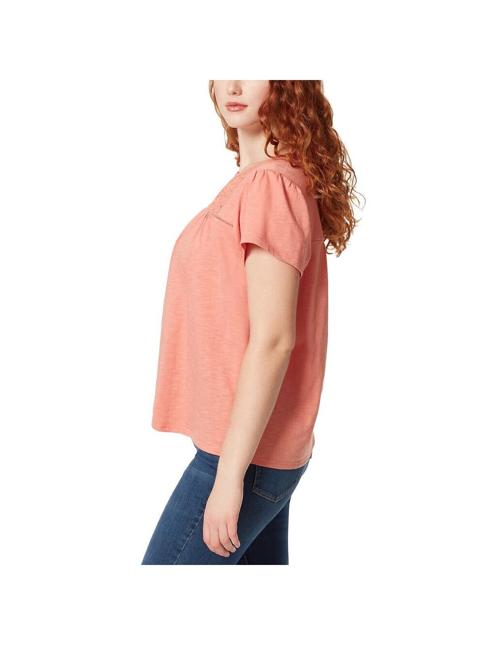 Ella Moss Womens Eyelet Knit Top Size L